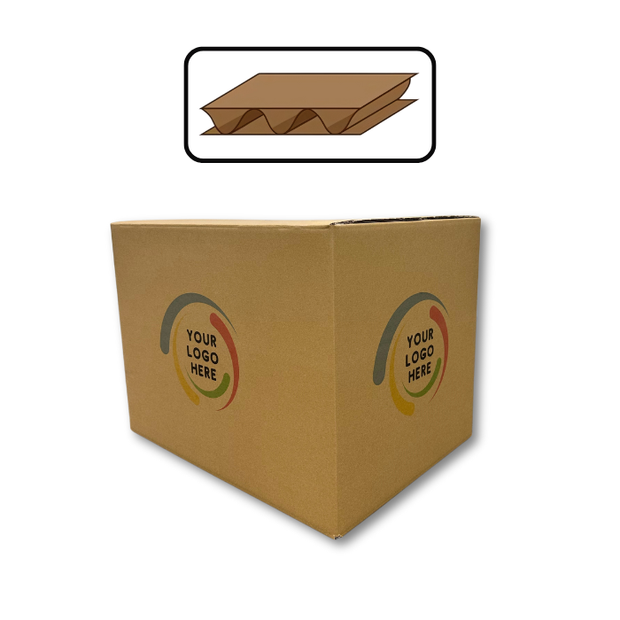 Custom Printed Stock Single Walled Shipping Boxes