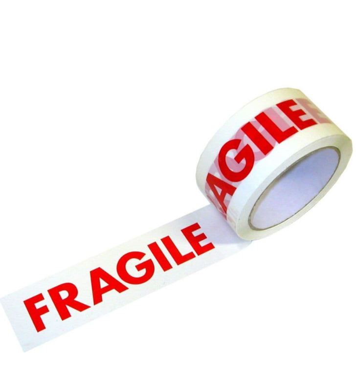 Fragile pre-printed tape  