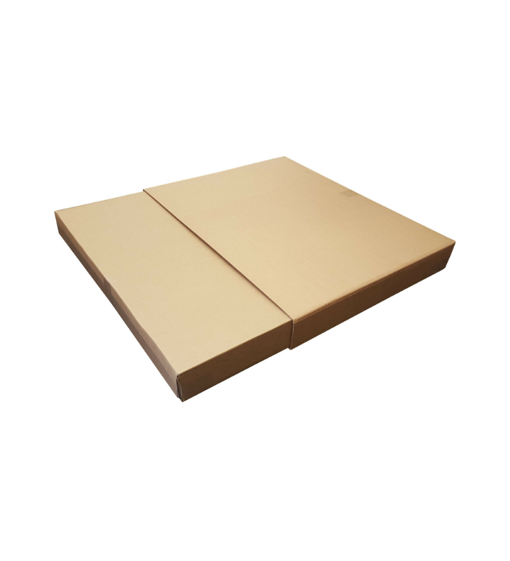 Brown telescopic shipping boxes